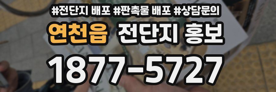 연천읍 전단지 홍보