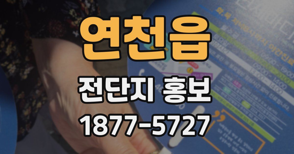 연천읍 전단지 홍보