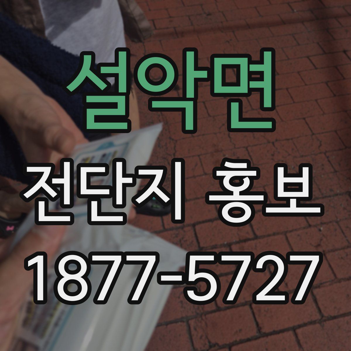 설악면 전단지 홍보