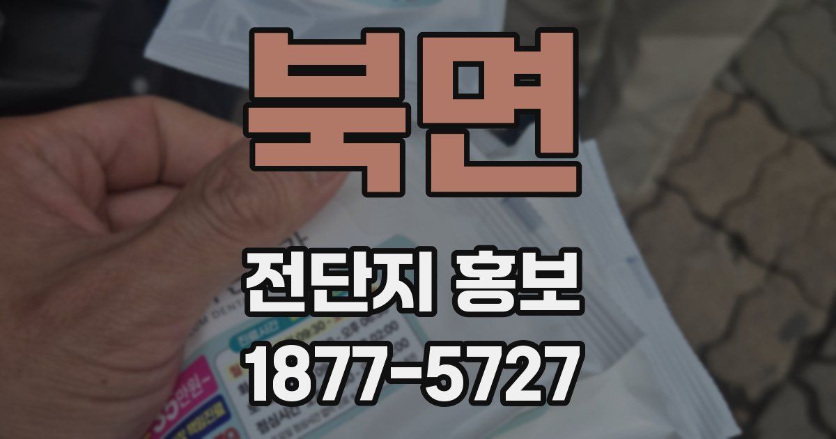 북면 전단지 홍보
