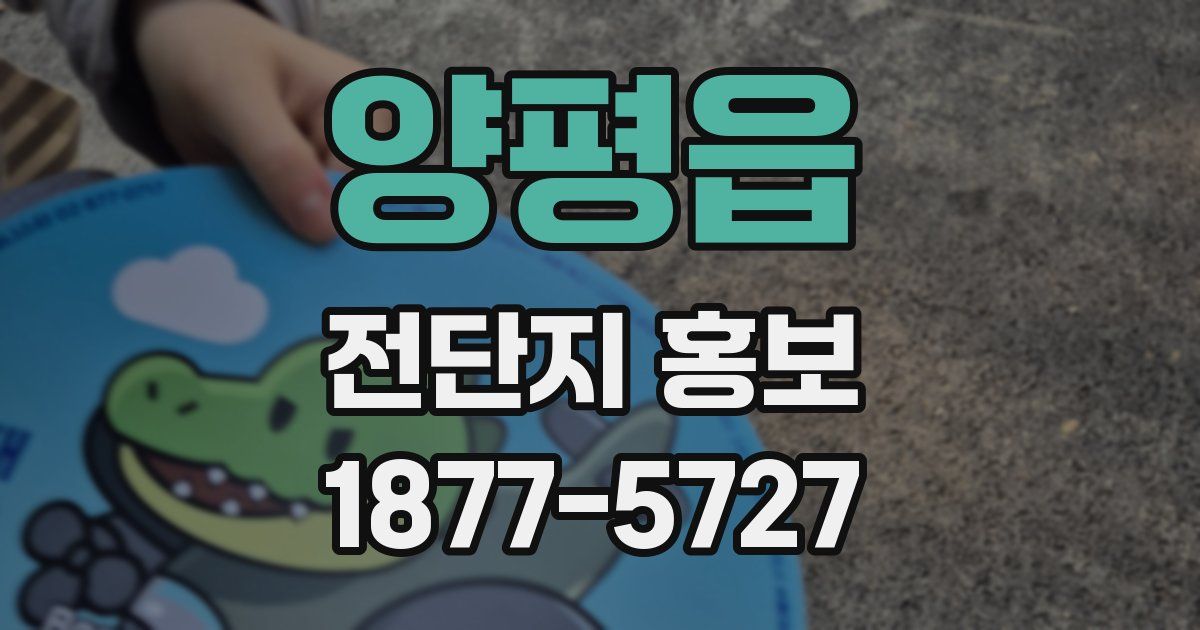양평읍 전단지 홍보