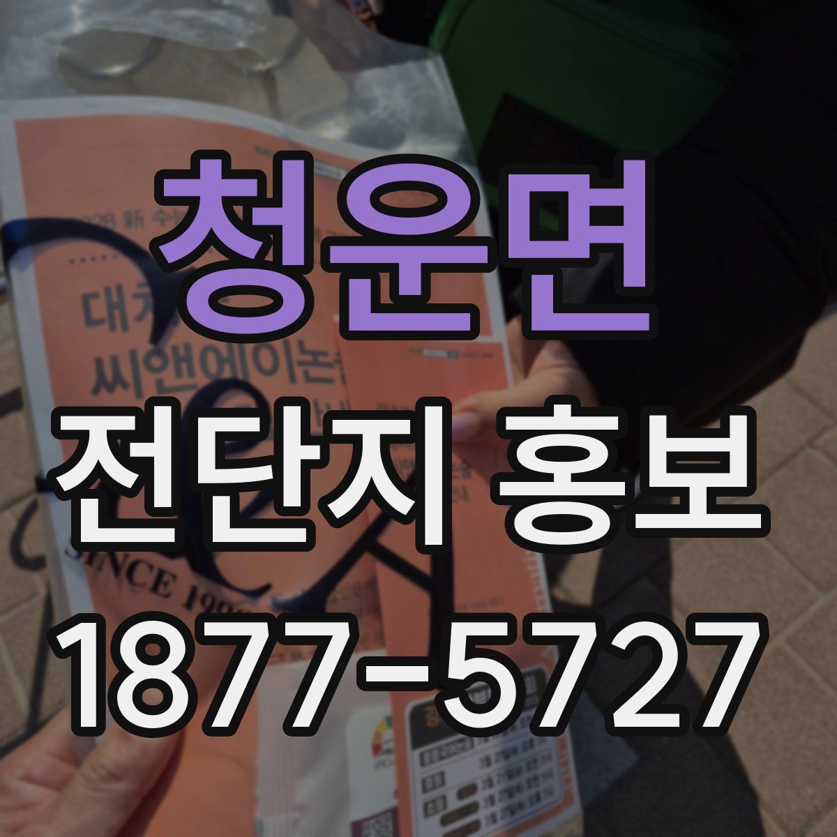 청운면 전단지 홍보
