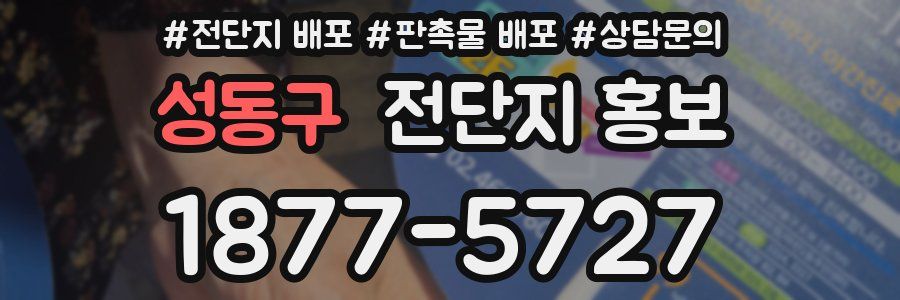성동구 전단지 홍보