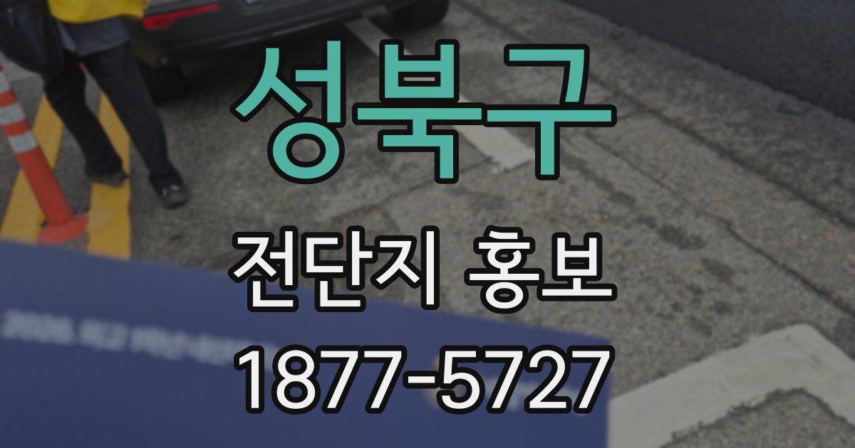 성북구 전단지 홍보