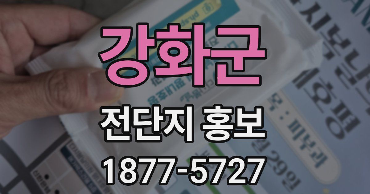 강화군 전단지 홍보