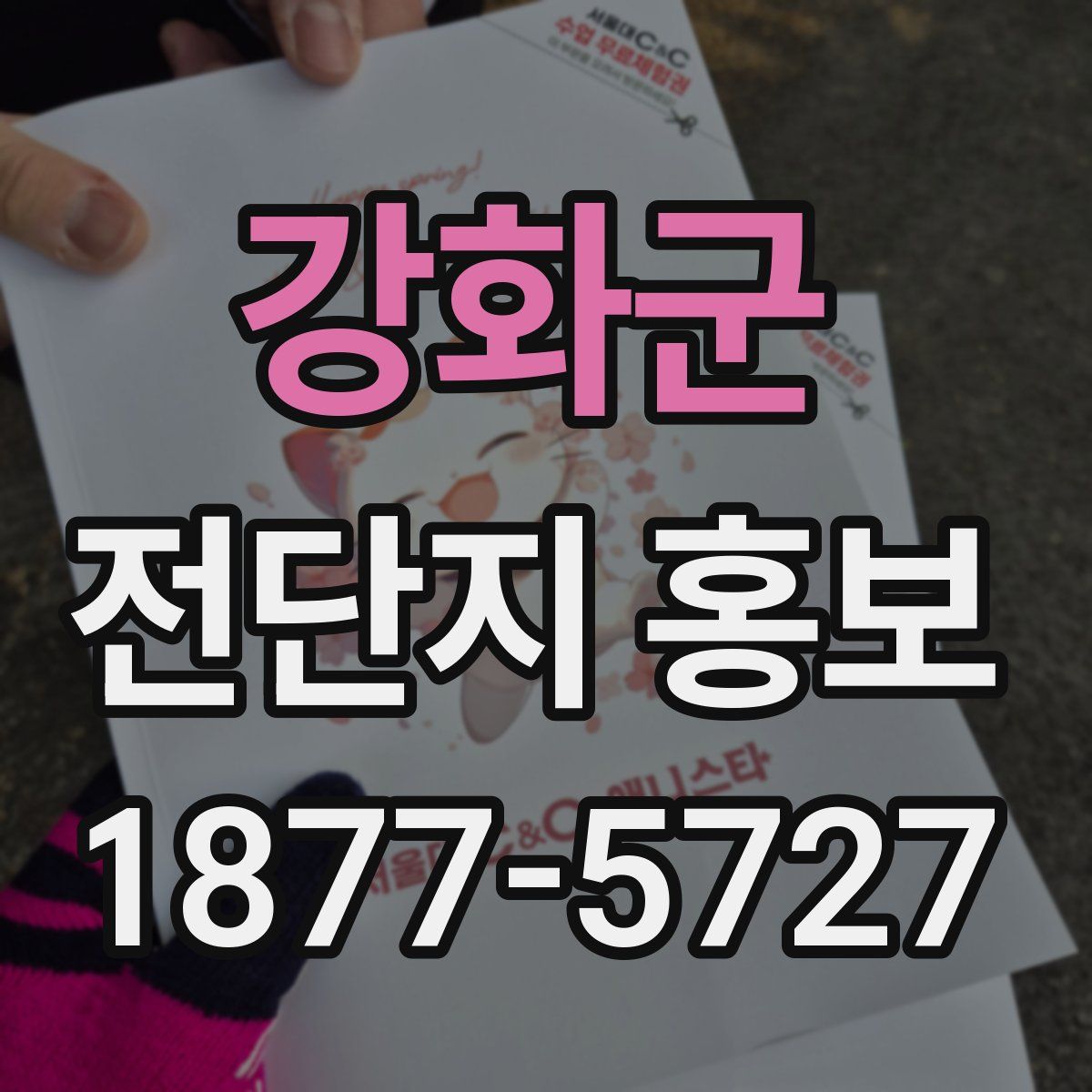 강화군 전단지 홍보