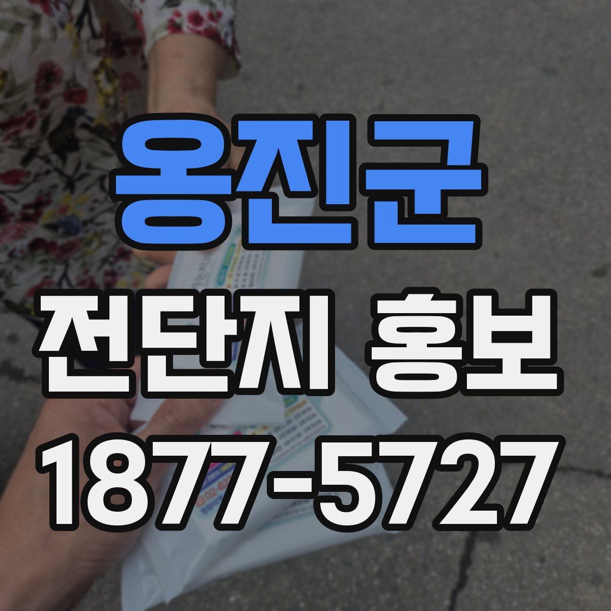 옹진군 전단지 홍보