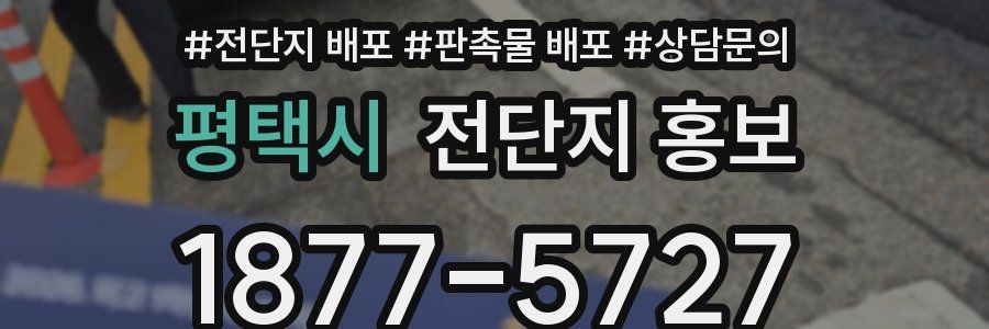 평택시 전단지 홍보
