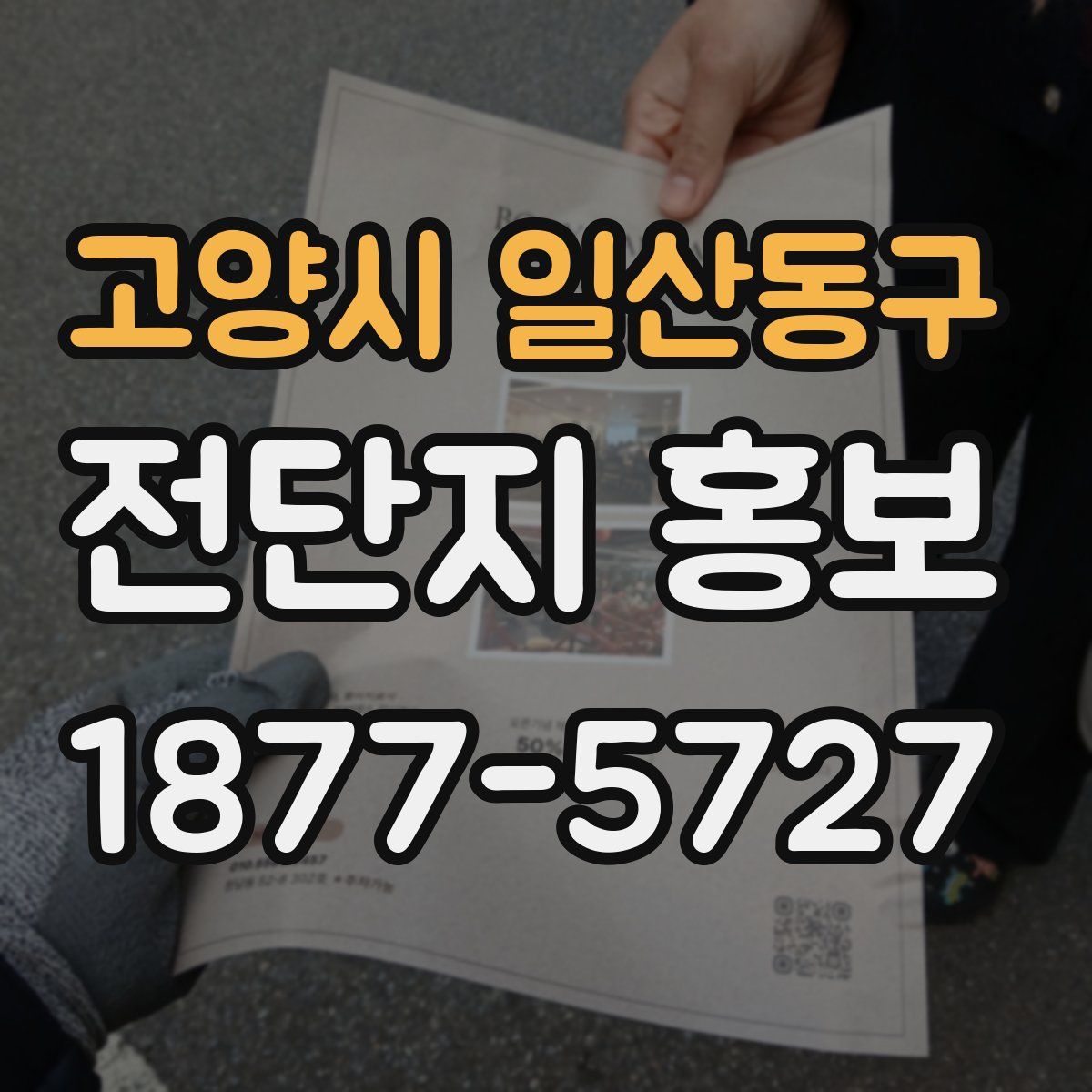 고양시 일산동구 전단지 홍보