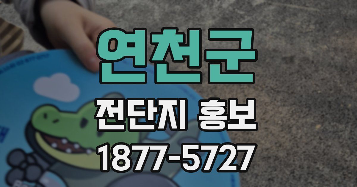 연천군 전단지 홍보