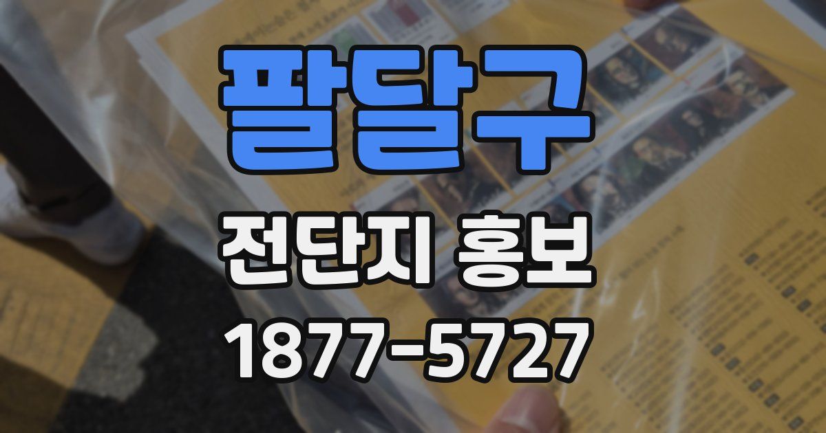 팔달구 전단지 홍보