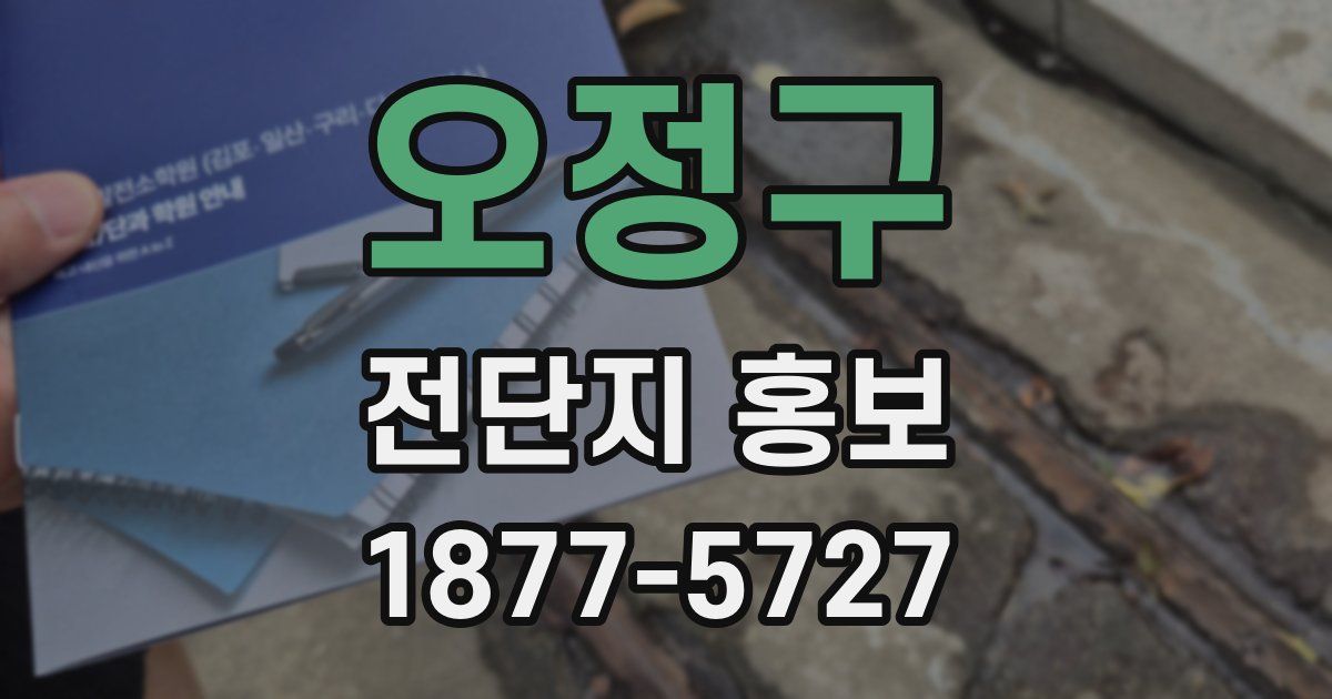 오정구 전단지 홍보