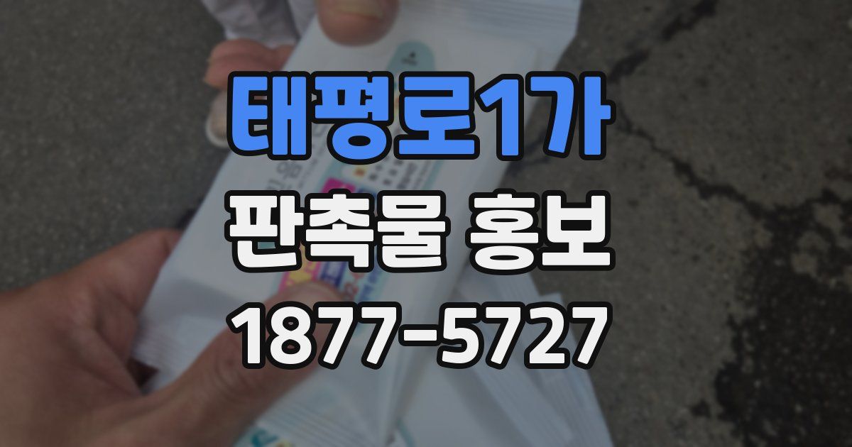 태평로1가 판촉물 홍보