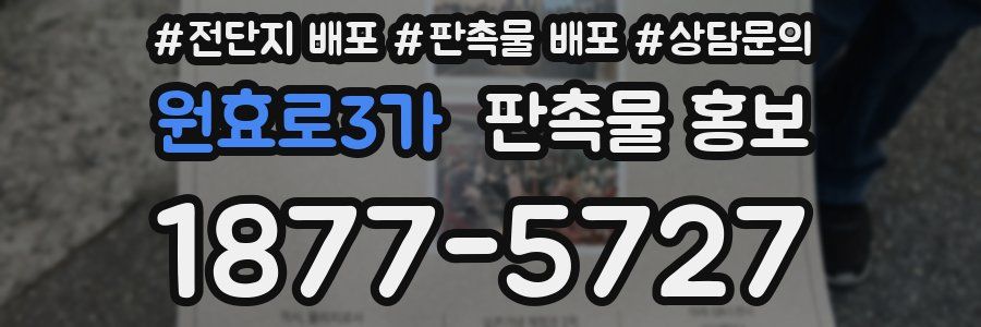 원효로3가 판촉물 홍보