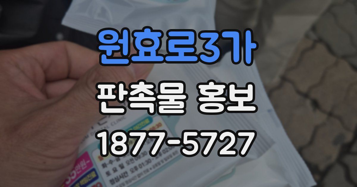 원효로3가 판촉물 홍보
