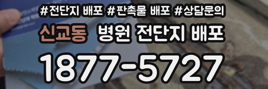 신교동 병원 전단지 배포