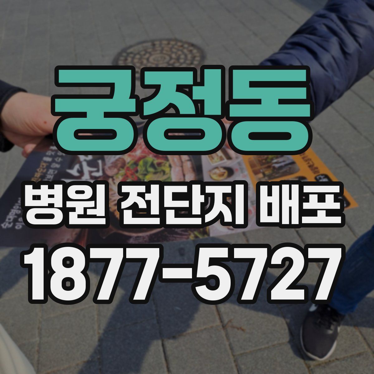 궁정동 병원 전단지 배포