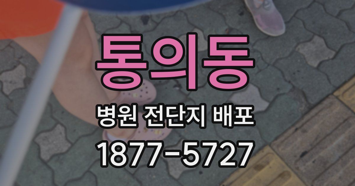 통의동 병원 전단지 배포
