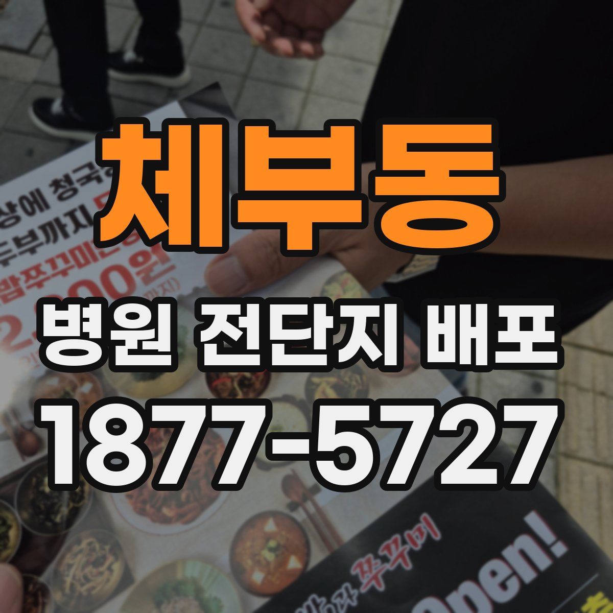 체부동 병원 전단지 배포