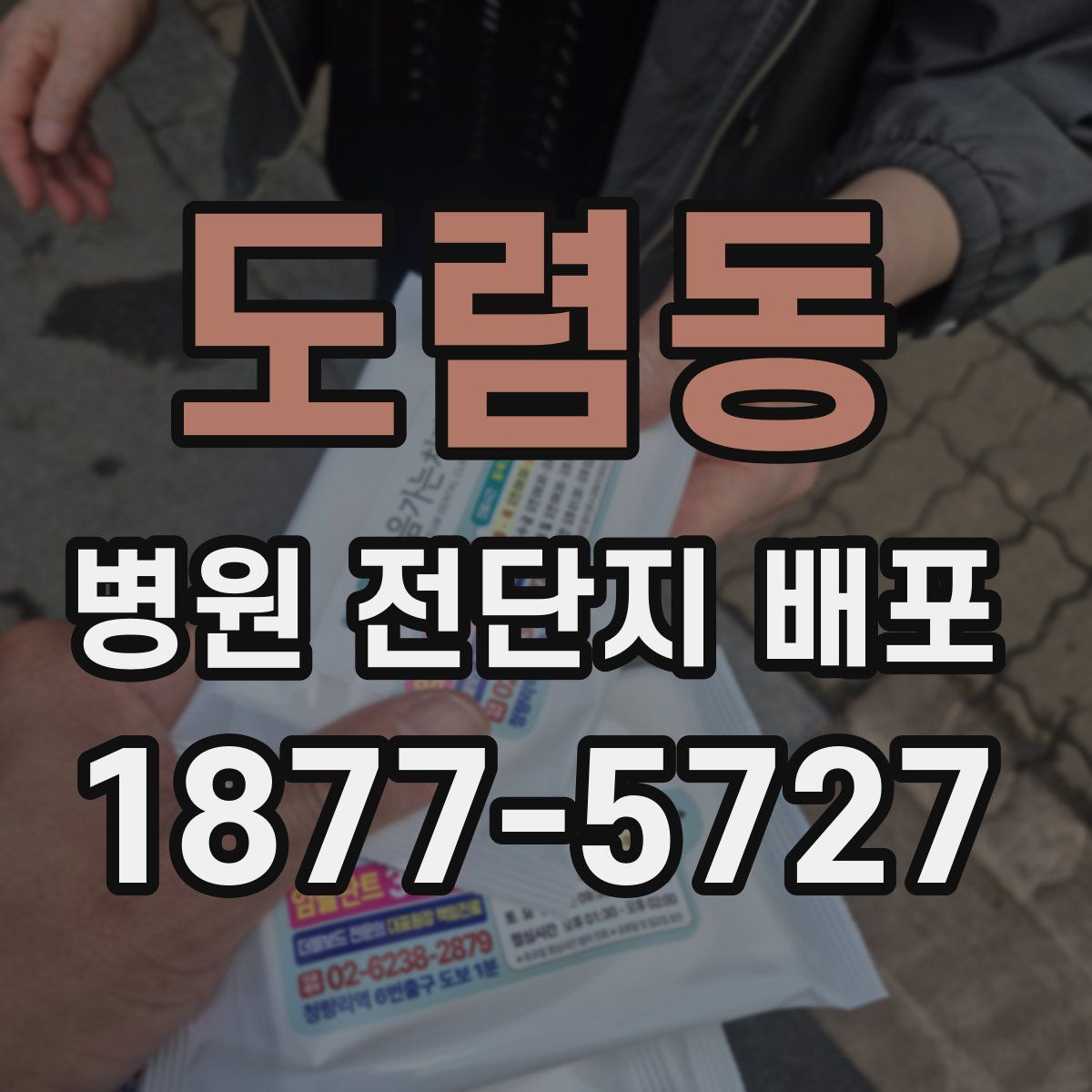 도렴동 병원 전단지 배포