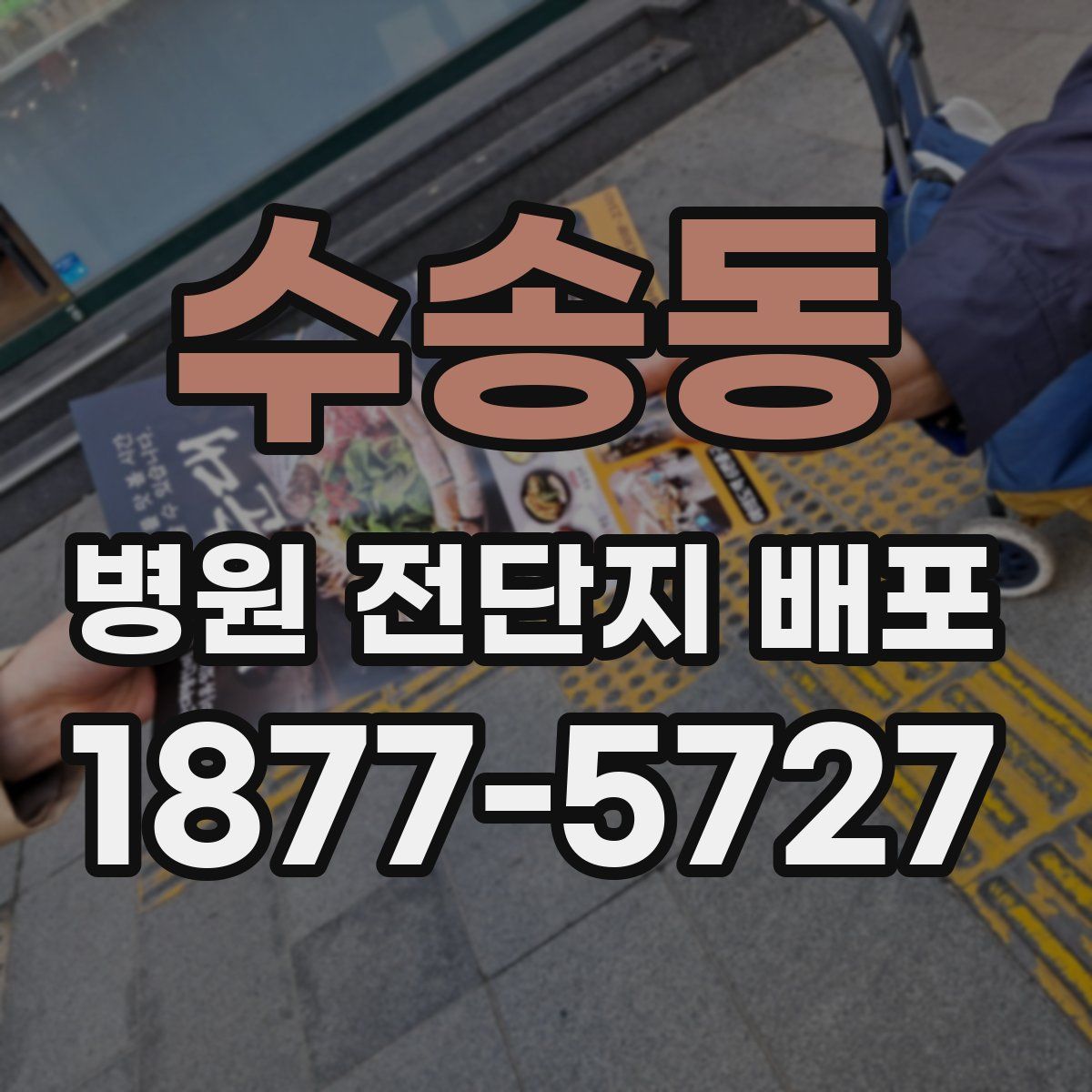 수송동 병원 전단지 배포