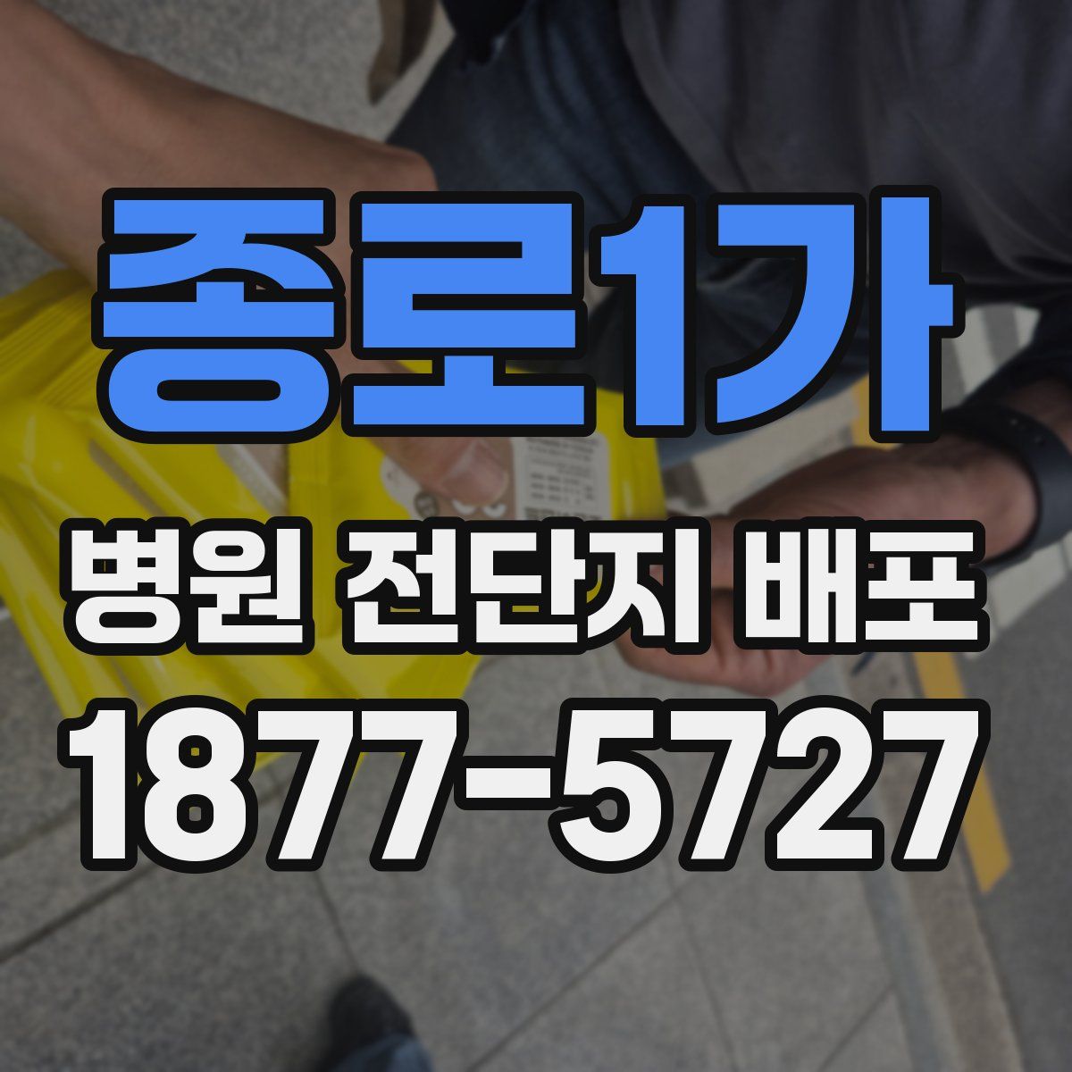 종로1가 병원 전단지 배포