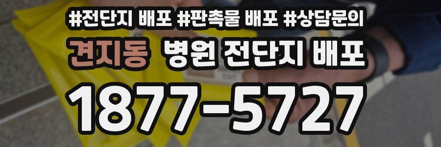 견지동 병원 전단지 배포
