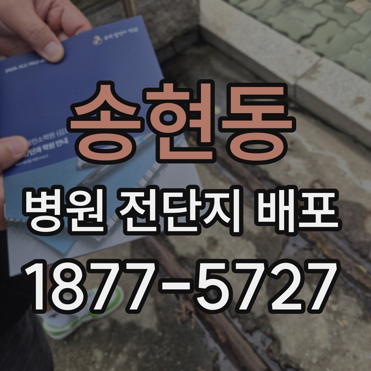 송현동 병원 전단지 배포