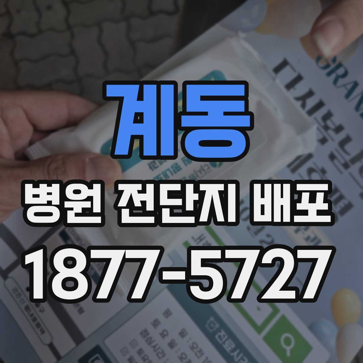 계동 병원 전단지 배포
