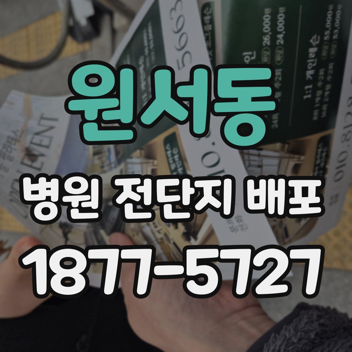 원서동 병원 전단지 배포
