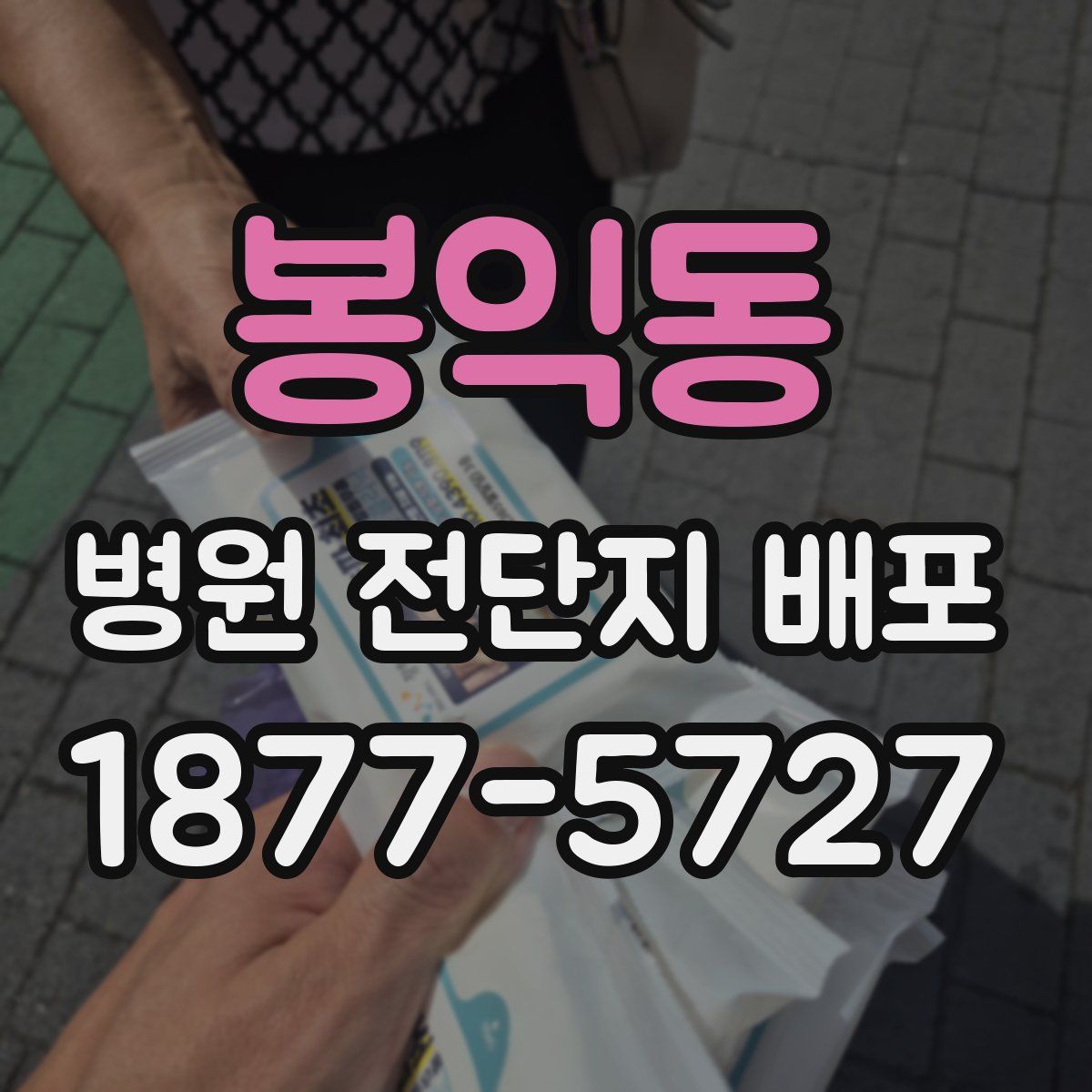 봉익동 병원 전단지 배포
