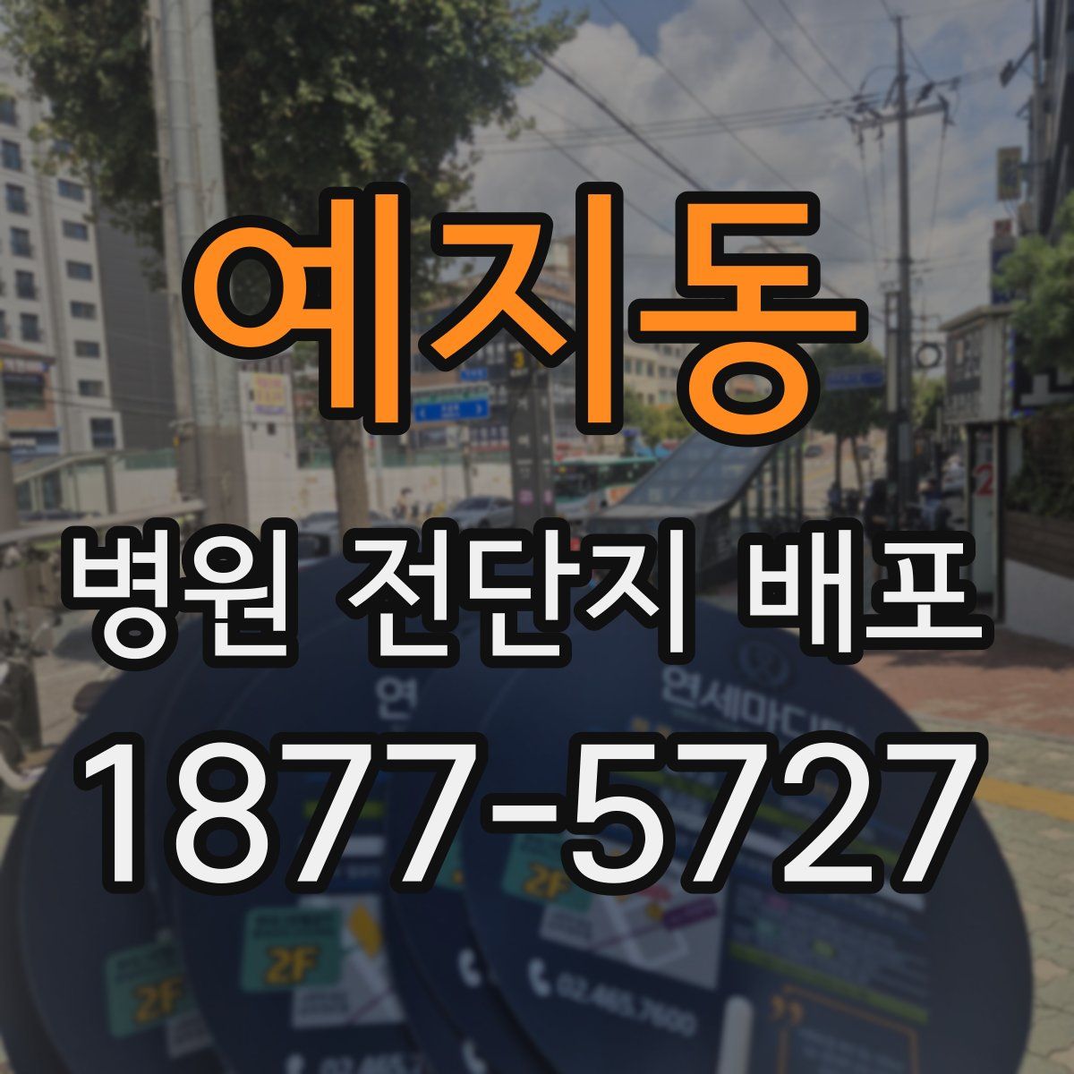 예지동 병원 전단지 배포