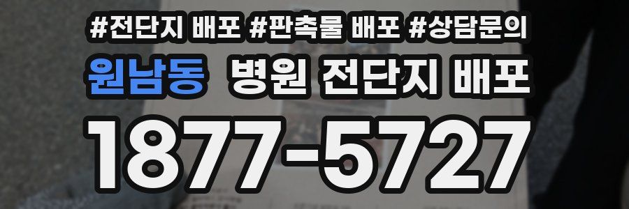 원남동 병원 전단지 배포