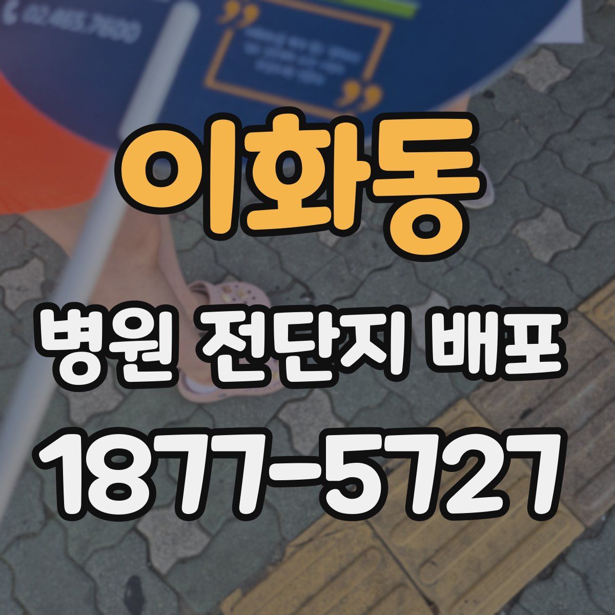 이화동 병원 전단지 배포