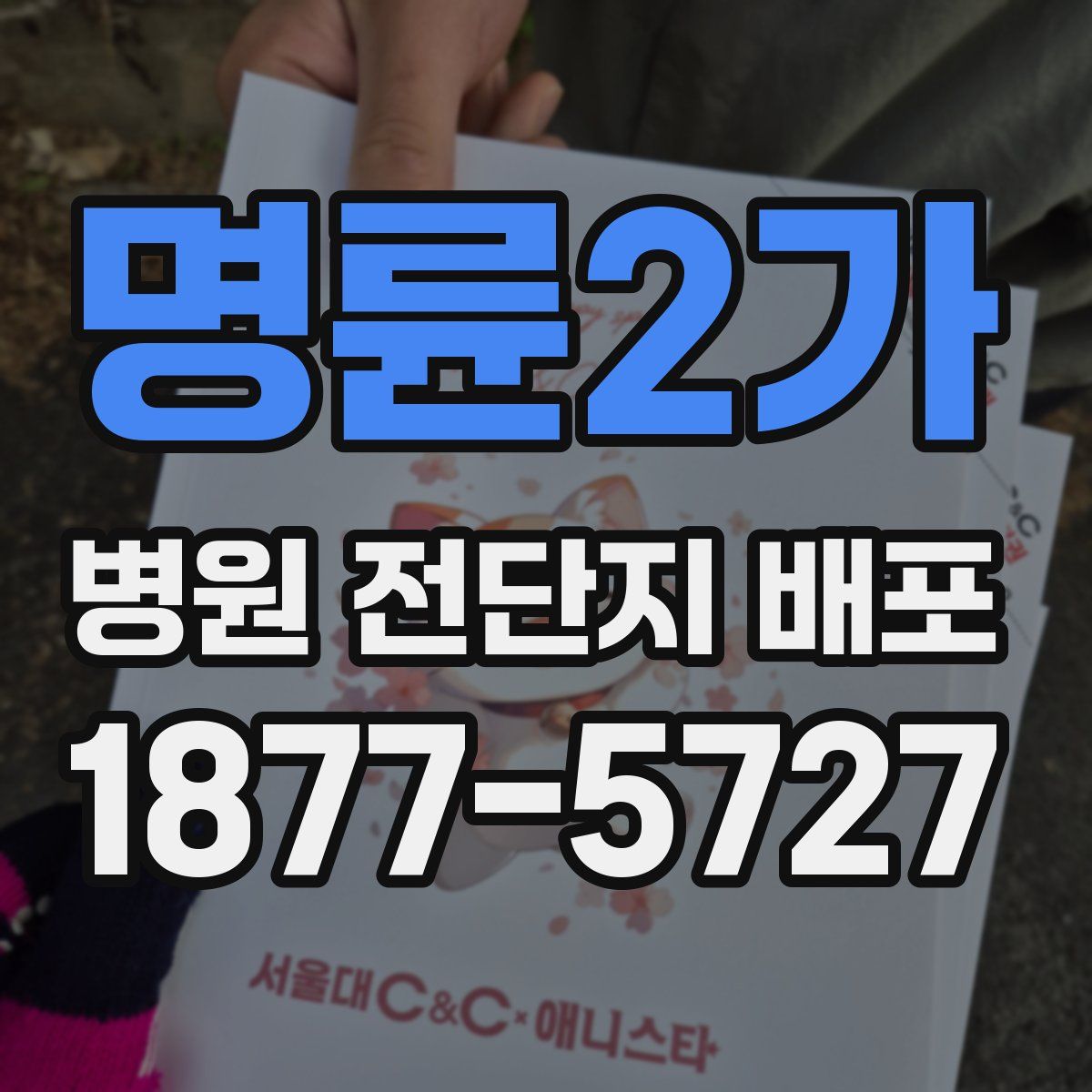 명륜2가 병원 전단지 배포