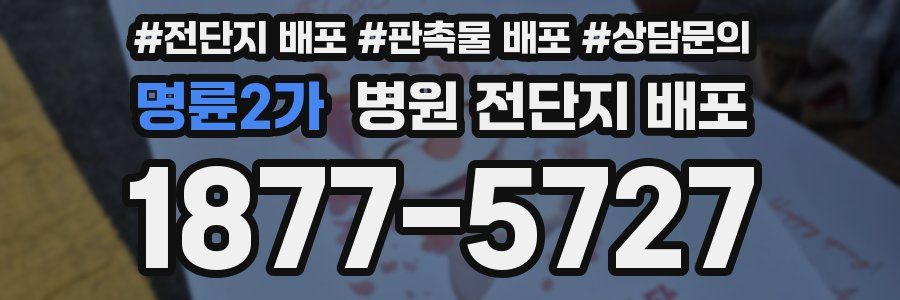 명륜2가 병원 전단지 배포