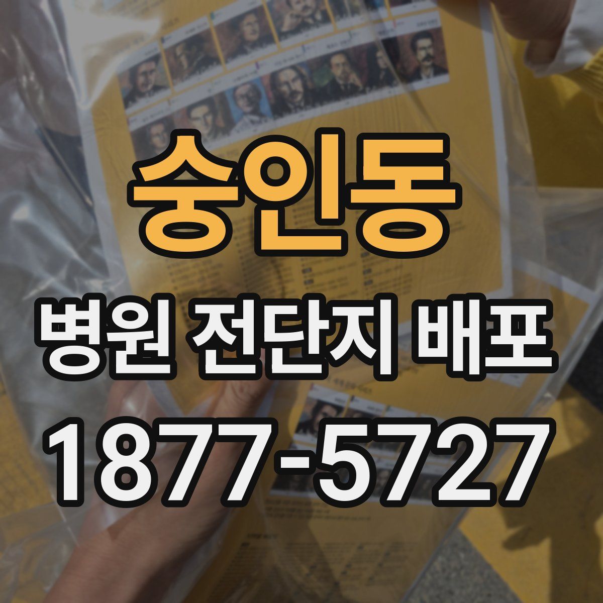 숭인동 병원 전단지 배포