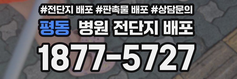 평동 병원 전단지 배포