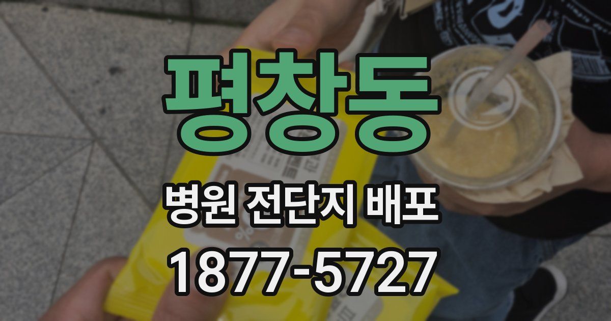 평창동 병원 전단지 배포