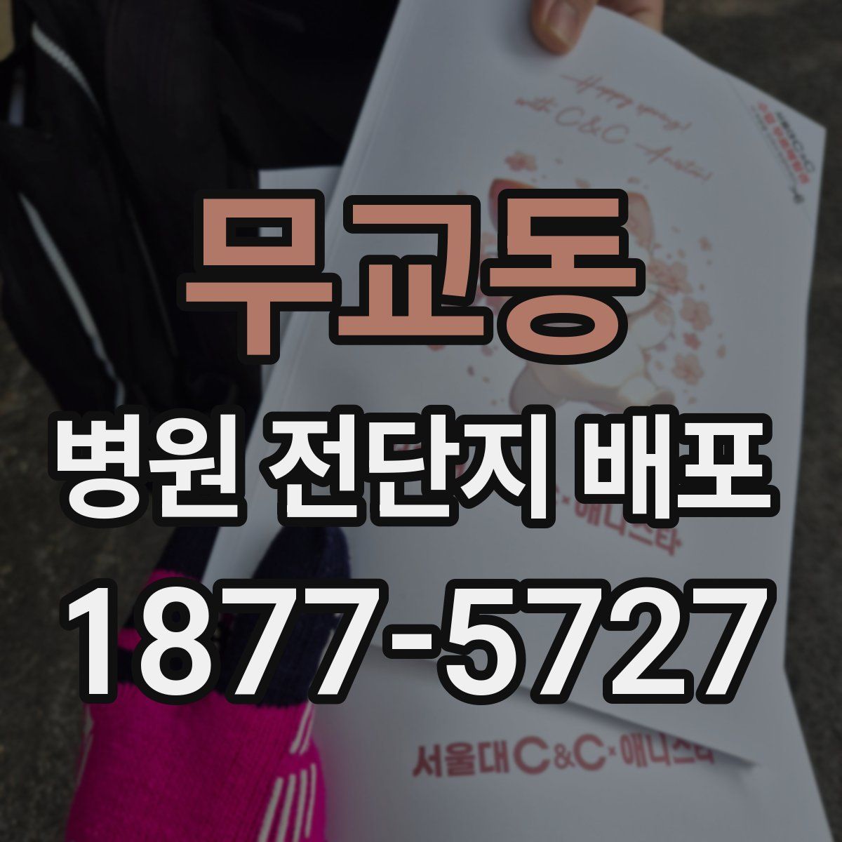 무교동 병원 전단지 배포