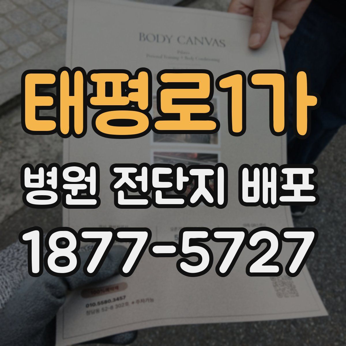 태평로1가 병원 전단지 배포
