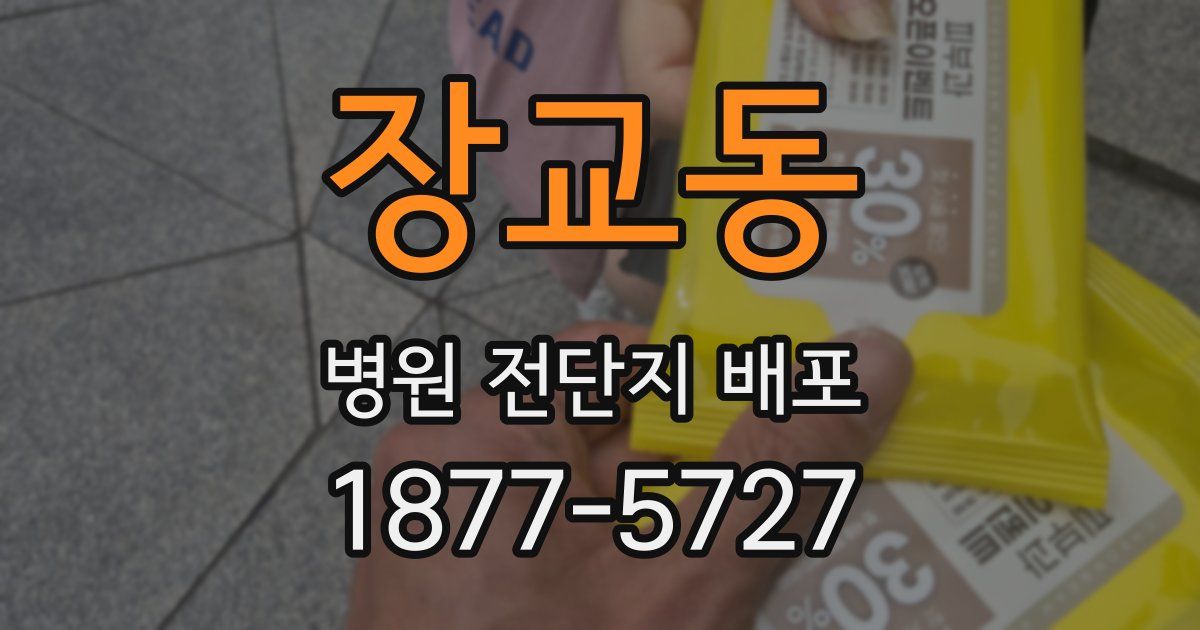 장교동 병원 전단지 배포