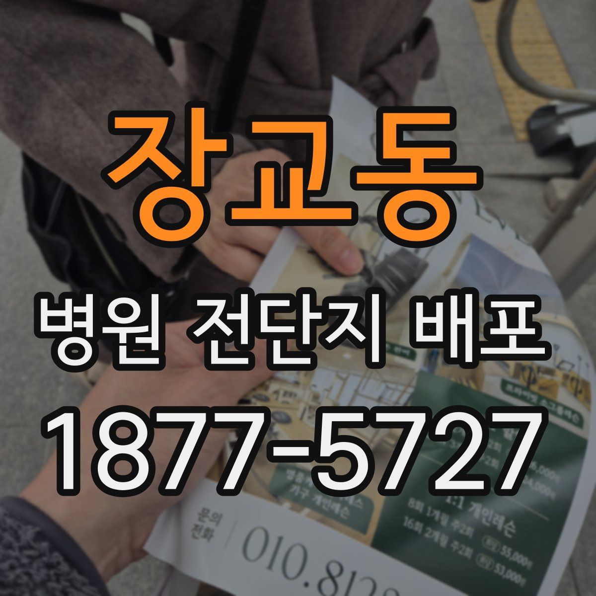 장교동 병원 전단지 배포