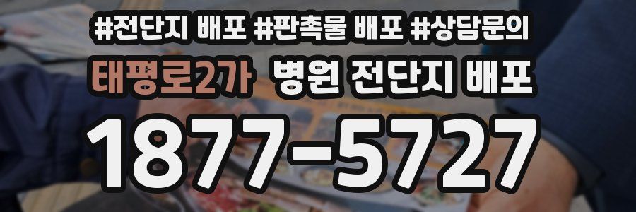 태평로2가 병원 전단지 배포