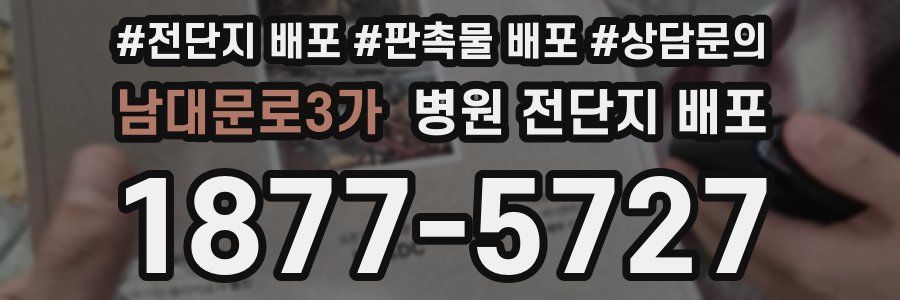 남대문로3가 병원 전단지 배포