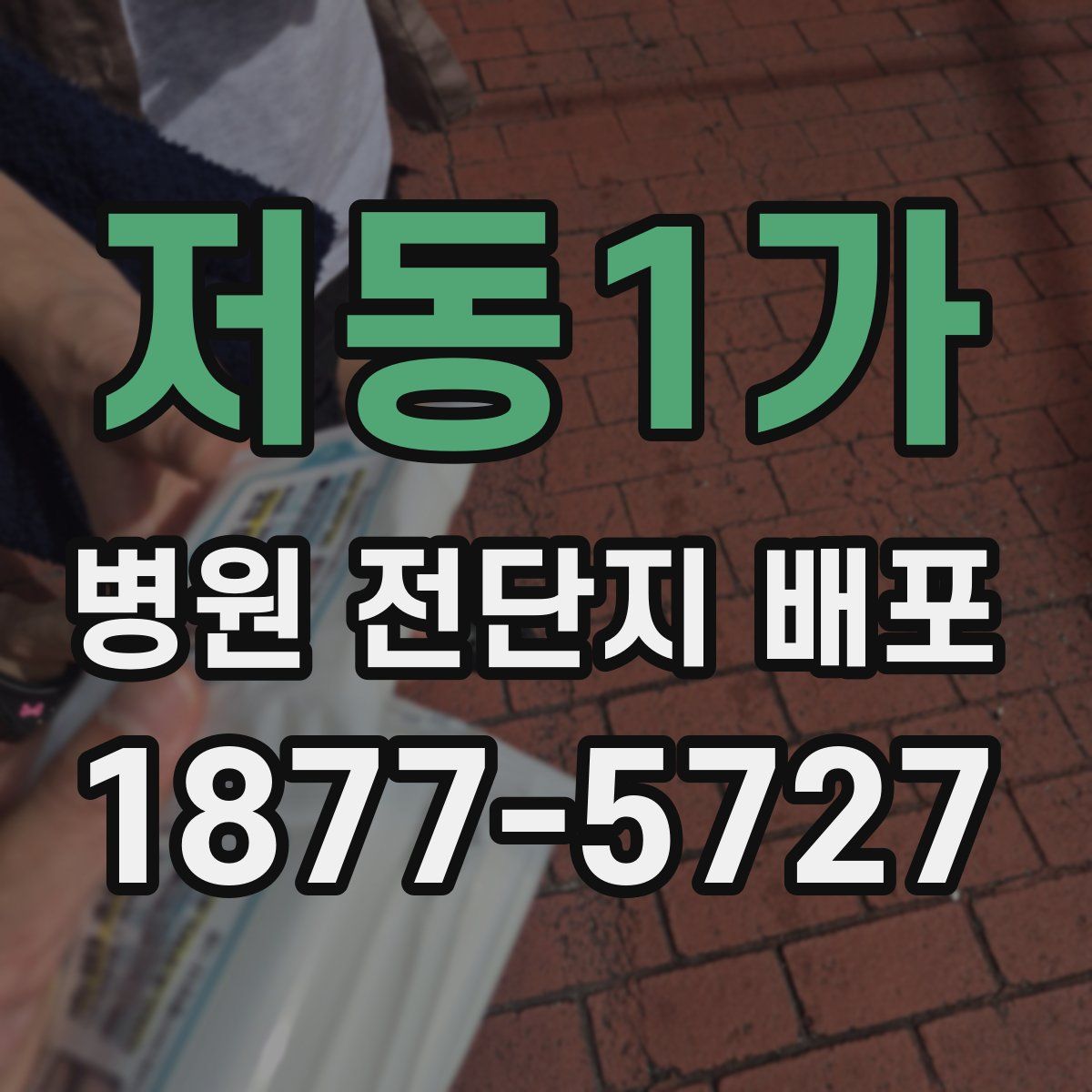저동1가 병원 전단지 배포