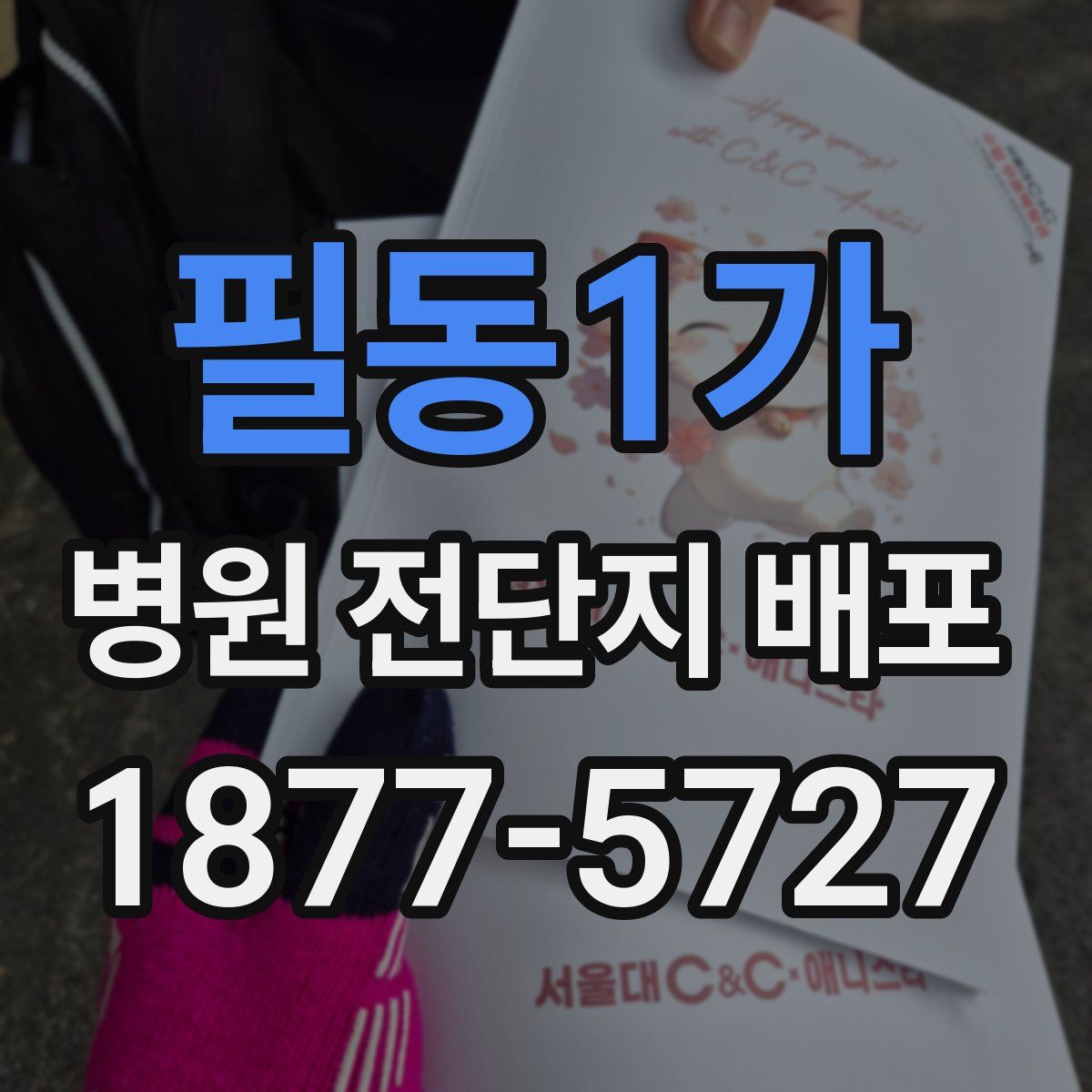 필동1가 병원 전단지 배포
