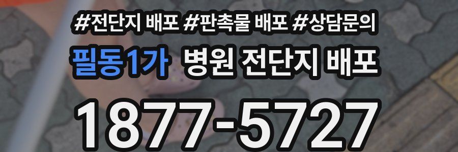 필동1가 병원 전단지 배포