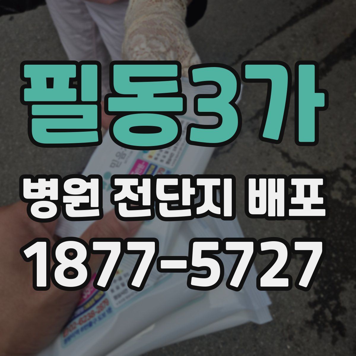 필동3가 병원 전단지 배포