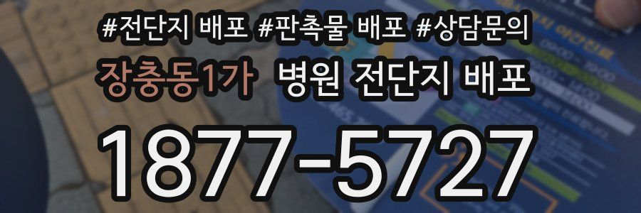 장충동1가 병원 전단지 배포